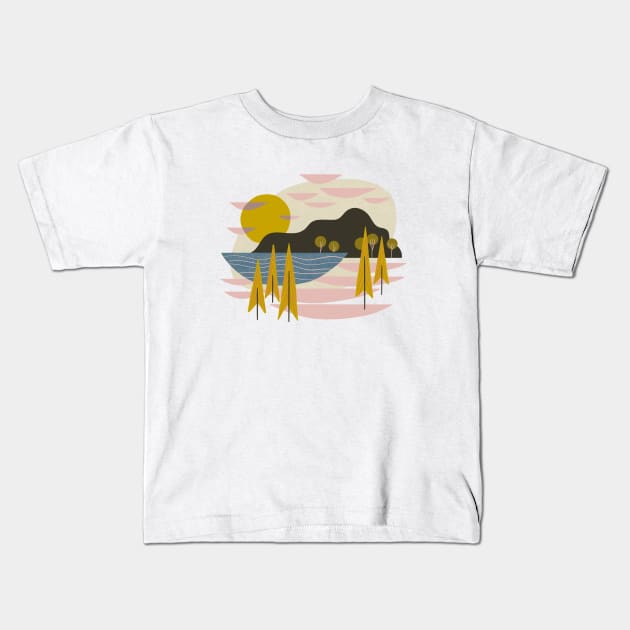 Alpine Forest Kids T-Shirt by Renea L Thull